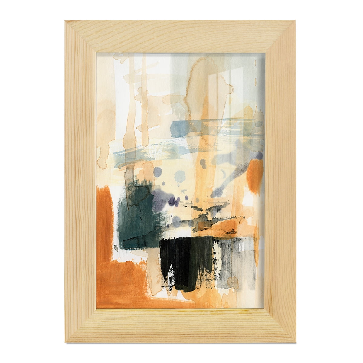 Seria III - Framed Print w/glass - Natural Wood