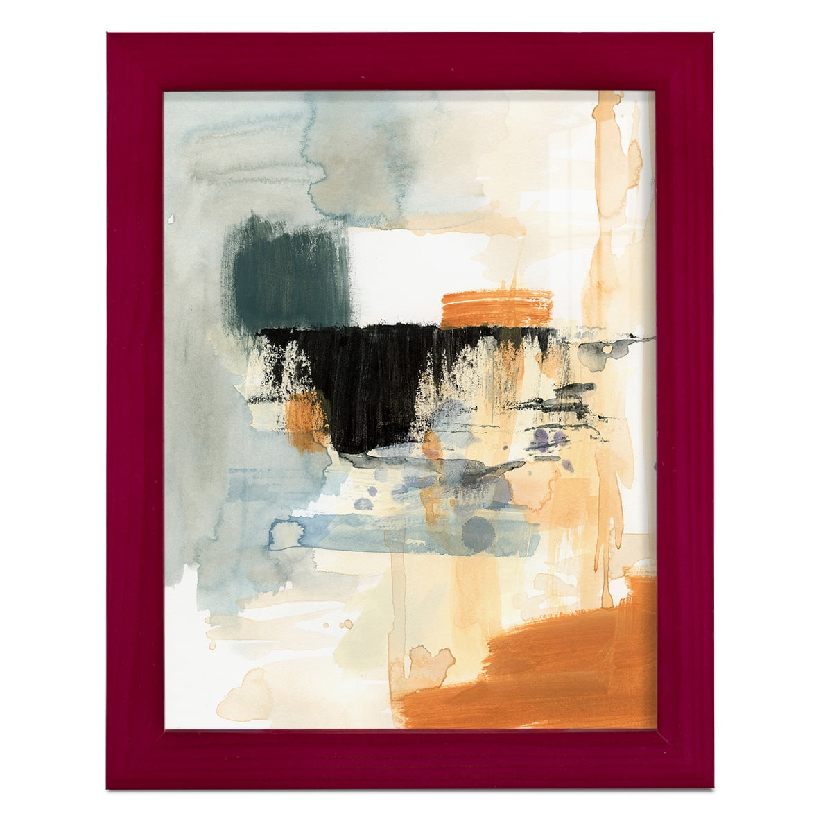 Seria IV - Framed Print w/glass - Cherry Red