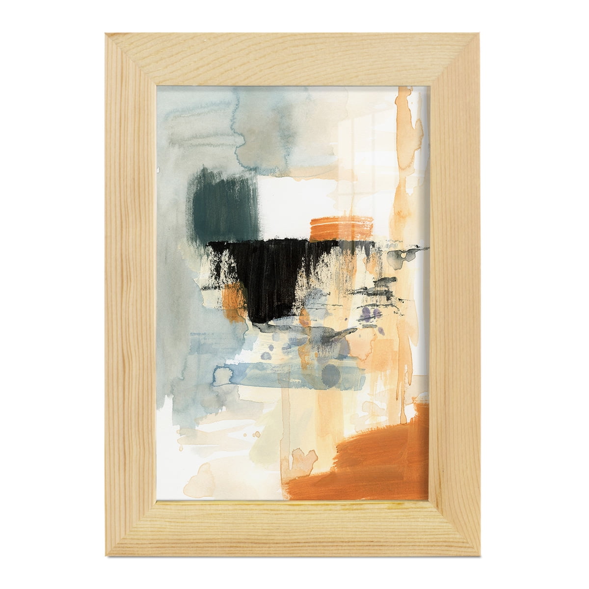 Seria IV - Framed Print w/glass - Natural Wood