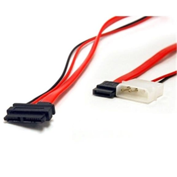 Serial Ata - Lp4 - Male - 7 Pin Serial Ata - Female - 18 Inch