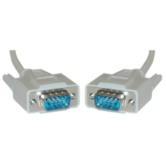 Serial Cable, DB9 Male, UL rated, 9 Conductor, 1:1, 10 foot
