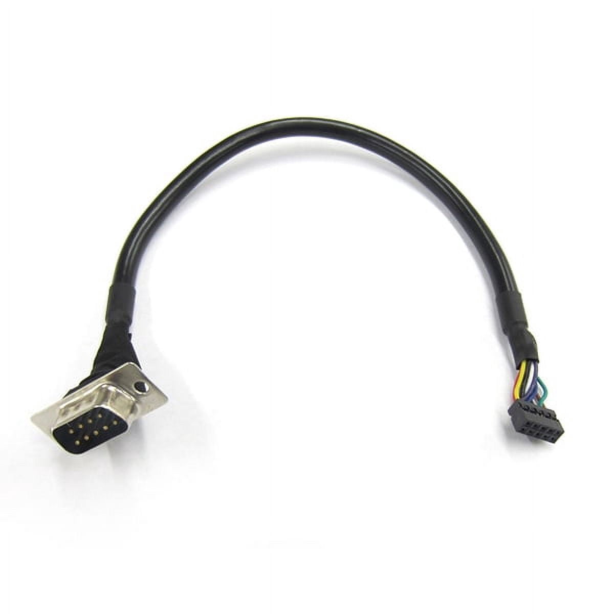 Serial DB9 to 2.0mm 10 Pin Header with Insulated Cable - 10 Inches ...