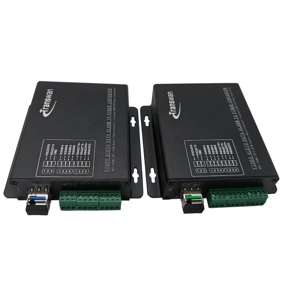 Serial Data (1 x RS 232+ 1 x RS 422 +2 x RS 485) to Fiber Converter over 20Km Single-mode Fiber or 2Km Multi-mode Fiber, with SFP module