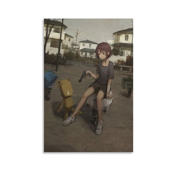 Serial Experiments Lain Iwakura Lain Poster Poster Decorative Painting Canvas Wall Art Living Room Posters Bedroom Painting 12x18inch(30x45cm)