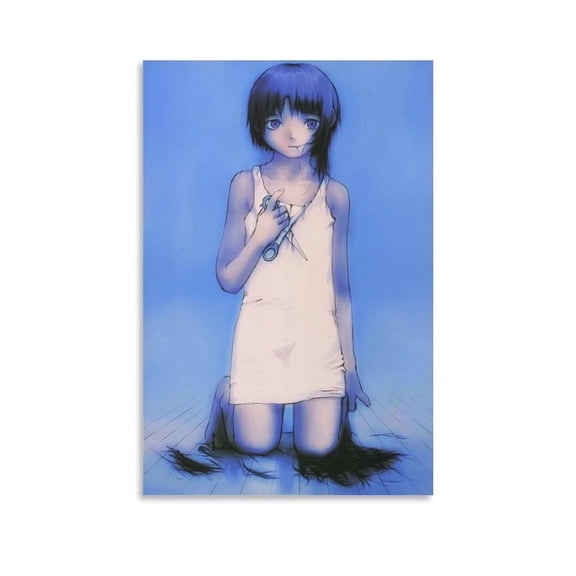 Serial Experiments Lain Lain Iwakura Poster (2) Painting On Canvas Wall Art Poster Scroll Picture Print Living Room Walls Decor Home Posters 12x18inch(30x45cm)