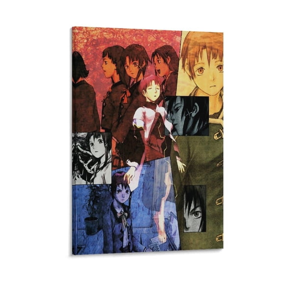 Serial Experiments Lain Picture Print Wall Art Poster Painting Canvas Posters Artworks Gift Room Aesthetic 24x36inch(60x90cm)