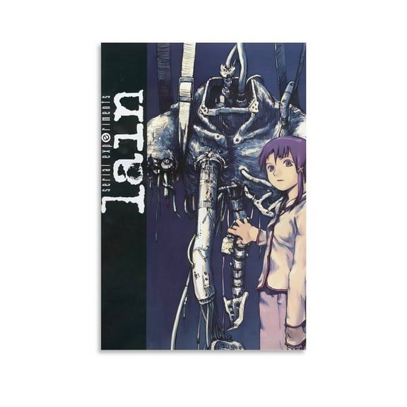 Serial Experiments Lain Poster Anime Lain Pictures Art Print Posters & Prints (12) Wall Art Poster Gifts Bedroom Prints Home Decor Hanging Picture Canvas Painting Posters 24x36inch(60x90cm)