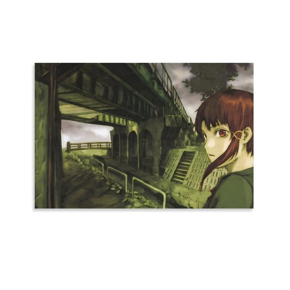 Serial Experiments Lain Poster Anime Lain Pictures Art Print Posters & Prints (4) Posters Art Print Wall Photo Paint Poster Hanging Picture Family Bedroom Decor Gift 12x18inch(30x45cm)