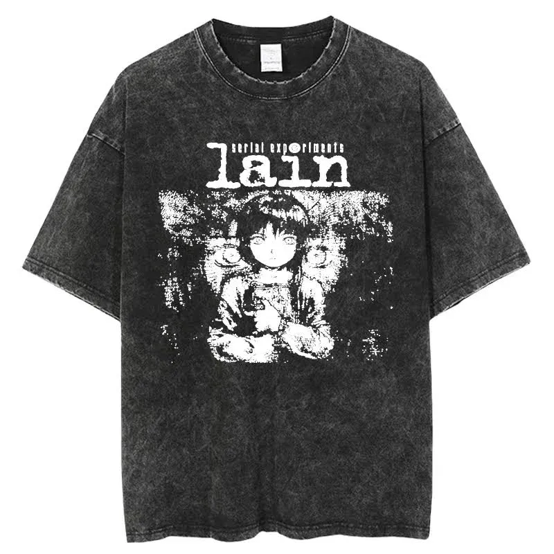 Serial Experiments Lain T-Shirt Merch Summer Short Sleeve - Walmart.com