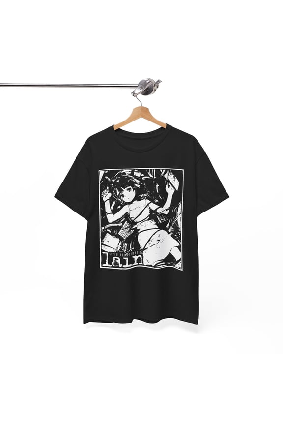 Serial Experiments Lain T-shirt - Lain Iwakura Tee,Anime Manga Otaku Unisex Tee