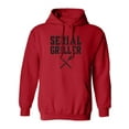 thumbnail image 1 of Serial Griller Adult Hooded Sweatshirt, 1 of 3