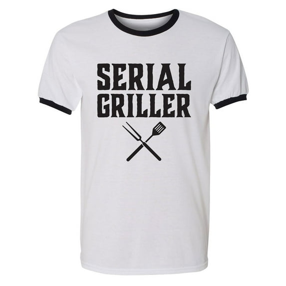Serial Griller Adult Short Sleeve Ringer T-shirt