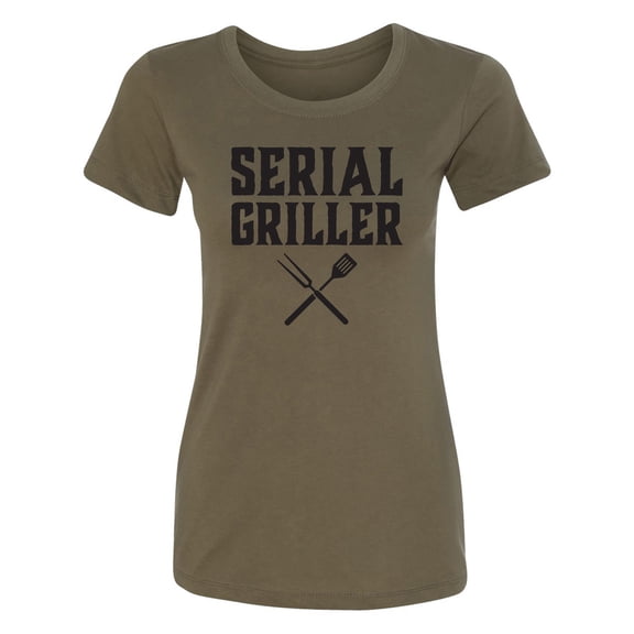 Serial Griller Womens crewneck tee