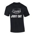 thumbnail image 1 of Serial Killer Just Eat Jeffrey Sandwich Funny Mens Short Sleeve T-shirt Graphic Tee-Black-6xl, 1 of 4