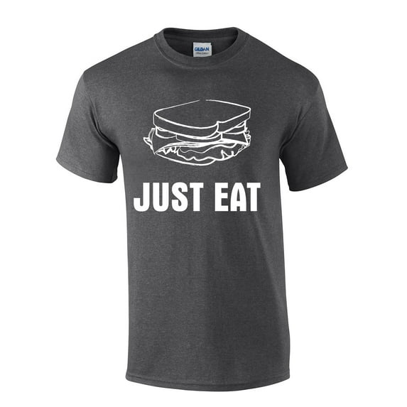 Serial Killer Just Eat Jeffrey Sandwich Funny Mens Short Sleeve T-shirt Graphic Tee-Heather Grey-medium