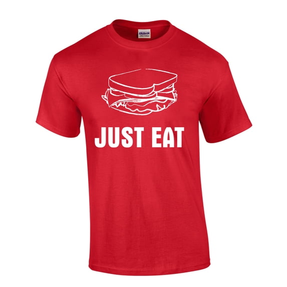 Serial Killer Just Eat Jeffrey Sandwich Funny Mens Short Sleeve T-shirt Graphic Tee-Red-6xl