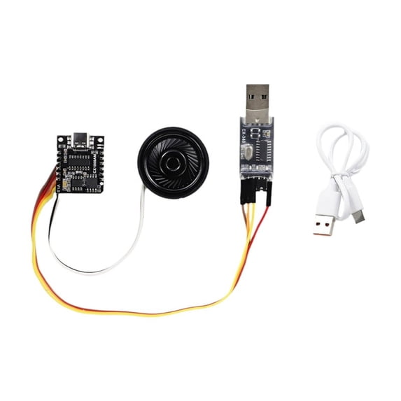 Serial Port Control Voice Player Module MP3 Voice Chip Module Single Chip Control Custom Audio CX1000AM Kit