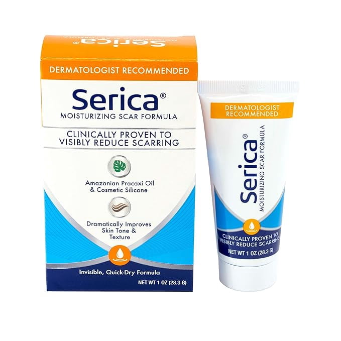 Scar Gel: Advanced Silicone Formula for Scar Reduction and Skin Regeneration - Fade Surgical, Acne, and Injury Scars - Clinically Proven Results - 1oz