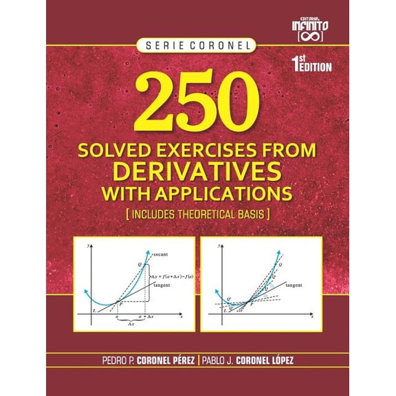 250 SOLVED EXERCISES FROM DERIVATIVES WITH APPLICATIONS: INCLUDES THEORETICAL BASIS Coronel Series Paperback 1790982480 9781790982486 PEDRO PABLO CORONEL PREZ, PABLO JOSU CORONEL LPEZ