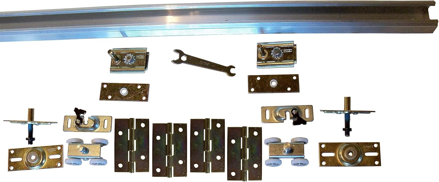 Series 1 Heavy Duty Bifold Track and Hardware Kit (64In 4 Door System