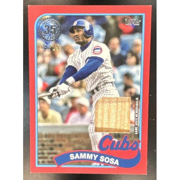 Series 1 Sammy Sosa #91R-SS 1991 Topps Relic Gold
