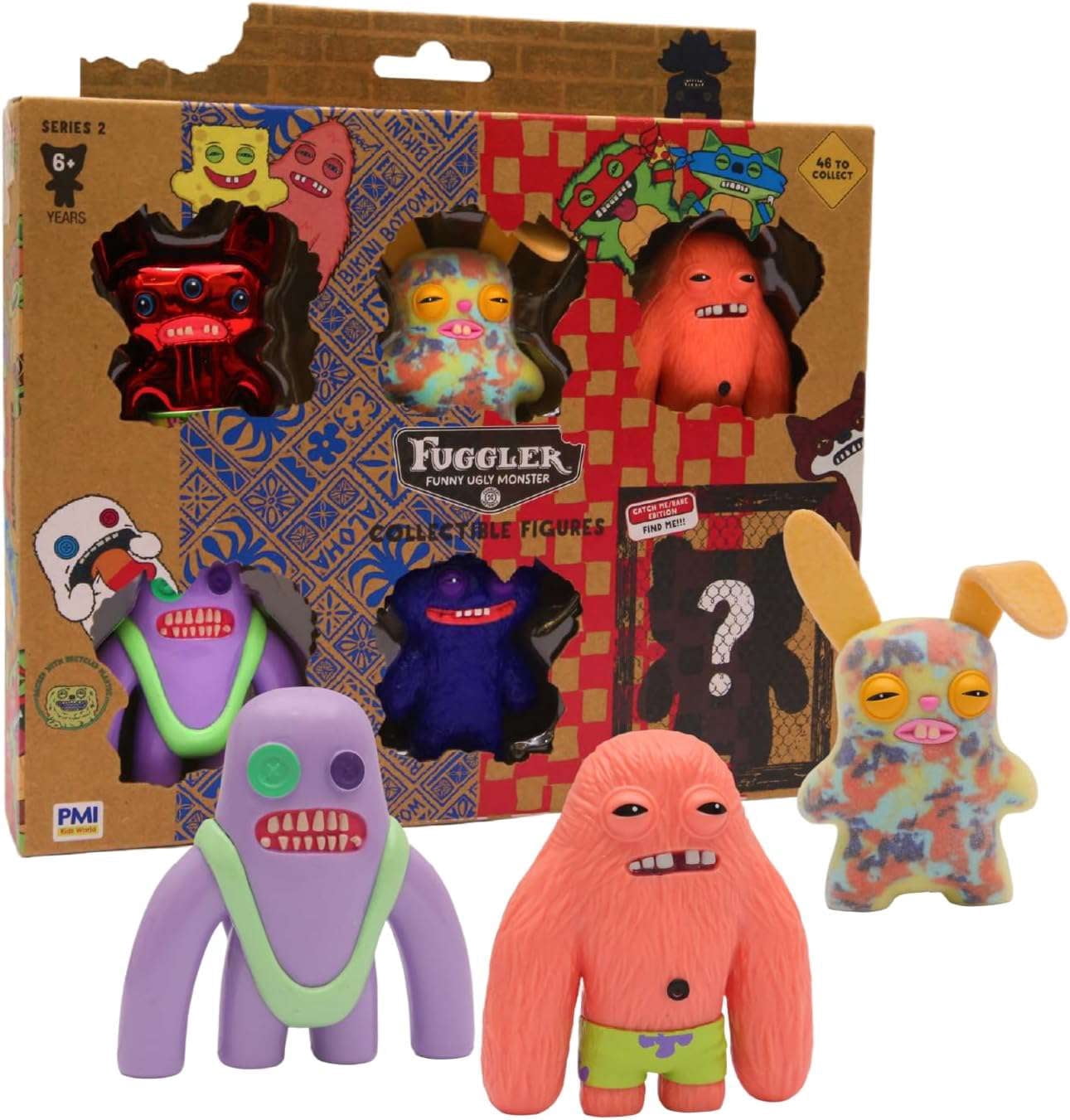 Series 2 Fuggler Mini Figure 6-Pack [Assortment A] - Walmart.com