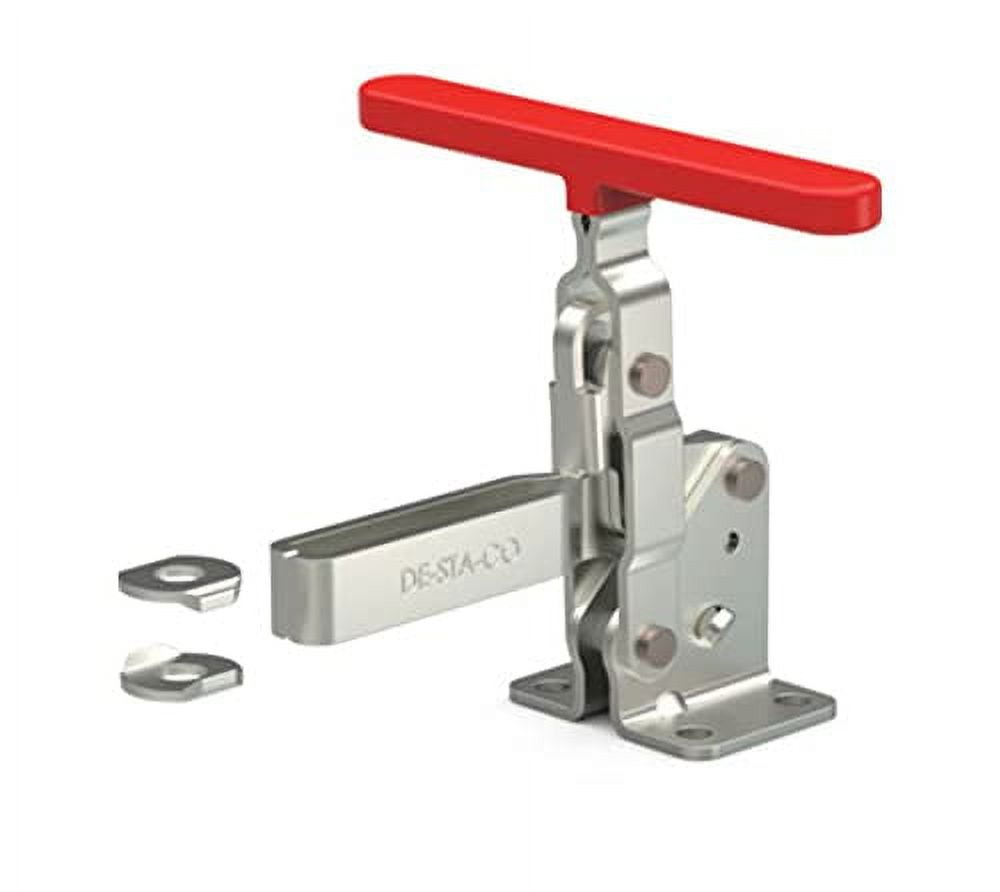 Series 210 Vertical Hold Down Clamp, Flanged Base, UBar, THandle