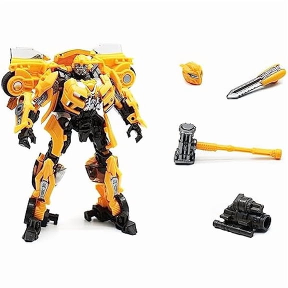 Series 87 Deluxe Class Dark of The Moon Bumblebee 4.9 Inch Scale Zinc Alloy Action Figure Movie Edition Manual Assemble Collectible Model Ornaments Statue