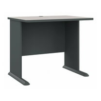 Series A 36W Office Desk in Slate and White Spectrum - Engineered Wood
