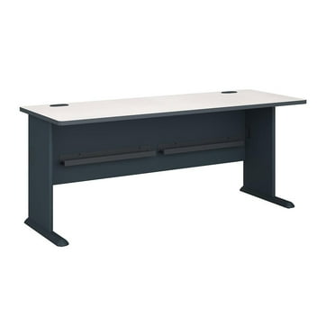 Series A 72W Office Desk in Slate and White Spectrum - Engineered Wood