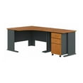 thumbnail image 1 of Series A 83" L Shaped Executive Desk in Natural Cherry - Engineered Wood, 1 of 9