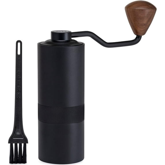 Series Aluminum Alloy Manual Conical Burr Mill Coffee Grinder with Adjustable Setting - Whole Bean Burr Coffee Grinder for Aeropress, Drip Coffee, Espresso, French Press, Turkish Brew