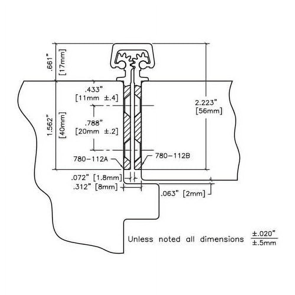 Series Aluminum Heavy Duty Fire Rated Roton Continuous Geared Hinges