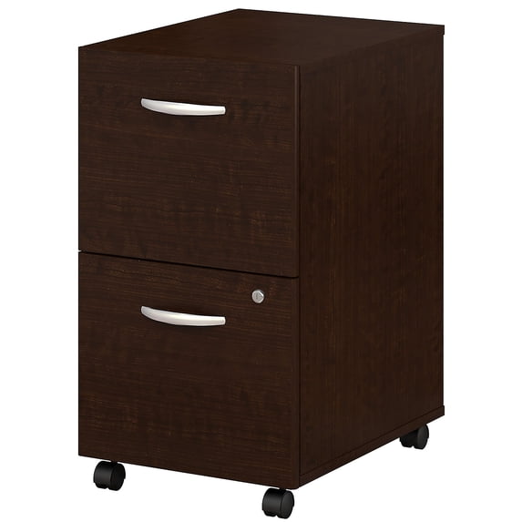 Series C 2 Drawer Mobile File Cabinet in Mocha Cherry - Engineered Wood