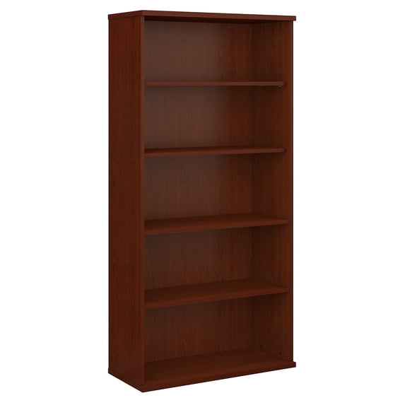 Series C 36" 5-Shelf Bookcase in Mahogany - Engineered Wood
