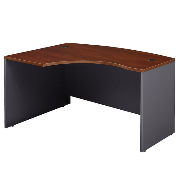 Series C 60W Left Hand L-Bow Desk Shell in Hansen Cherry - Engineered Wood