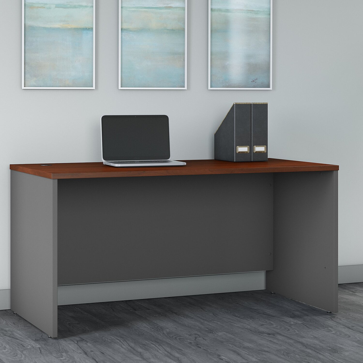 Series C 60W x 30D Office Desk in Hansen Cherry - Engineered Wood