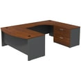 thumbnail image 1 of Series C 72" 2 Drawer Right U-Shaped Desk in Hansen Cherry - Engineered Wood, 1 of 6