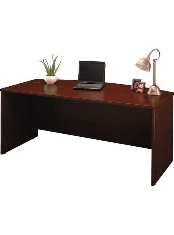 Series C 72" Bow Front Desk Shell in Mahogany - Engineered Wood