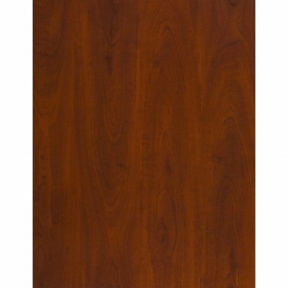 Series C 72" Bowfront Desk with Pedestal in Hansen Cherry - Engineered Wood