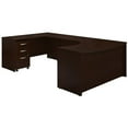 thumbnail image 1 of Series C Left Hand Bow U-Shaped Desk with Mobile File Cabinet in Mocha Cherry, 1 of 7