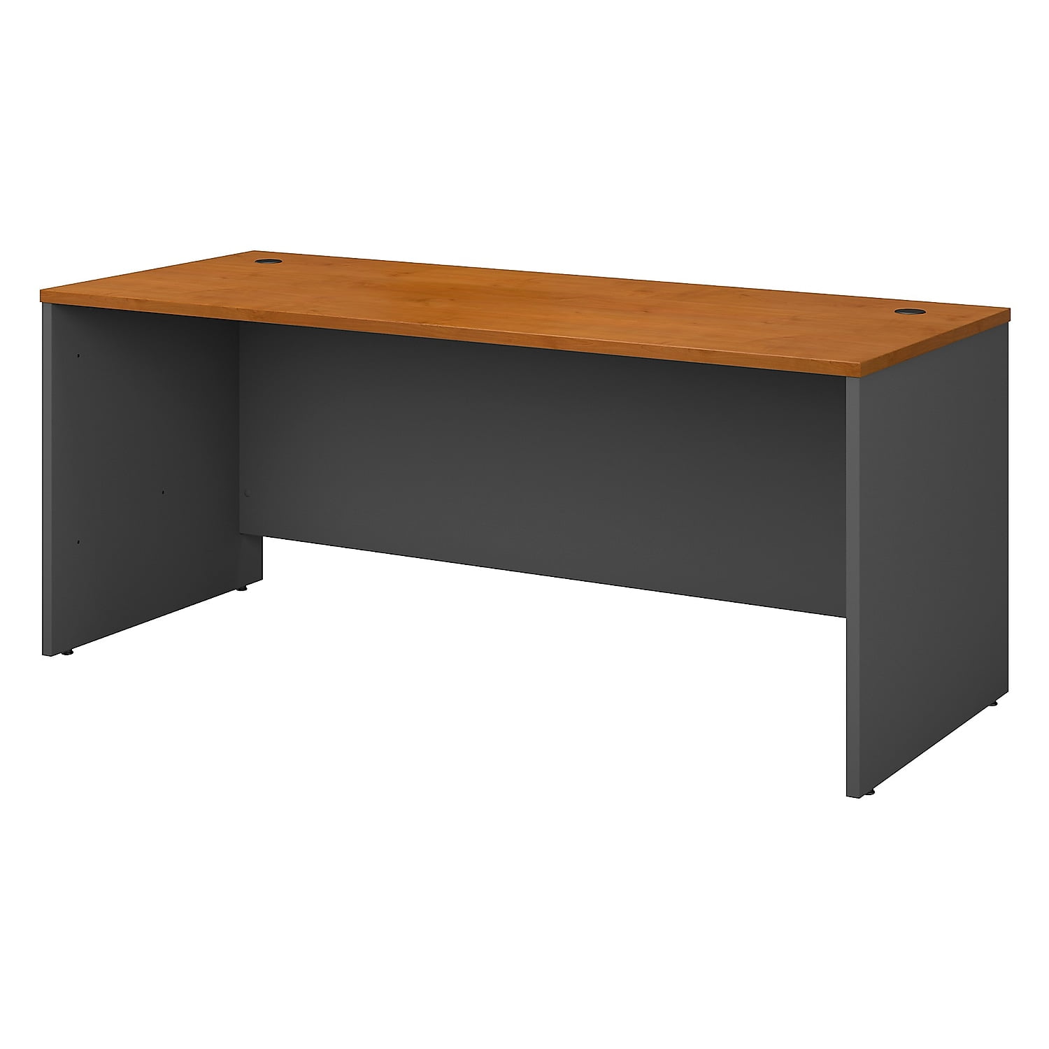 Bush Series C Rectangular Desk, 72w x 29-3/8d x 29-7/8h, Natural Cherry ...