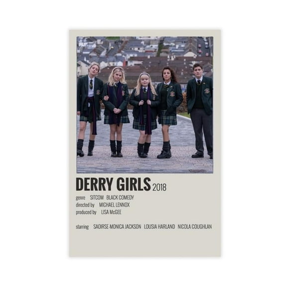 Series Derry Girls Vintage Poster Canvas Poster Bedroom Decor Landscape Office Room Decor Gift