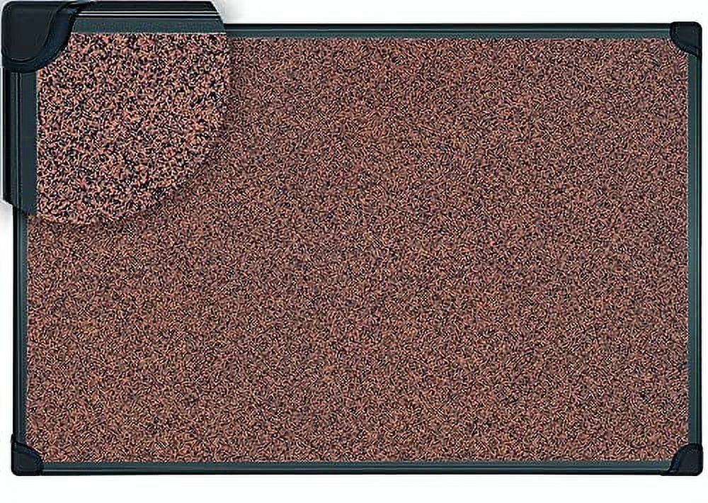 Series SelfHealing Tech Cork Bulletin Board, Mounting Pin Cork Board, 24" x 36", Black Frame