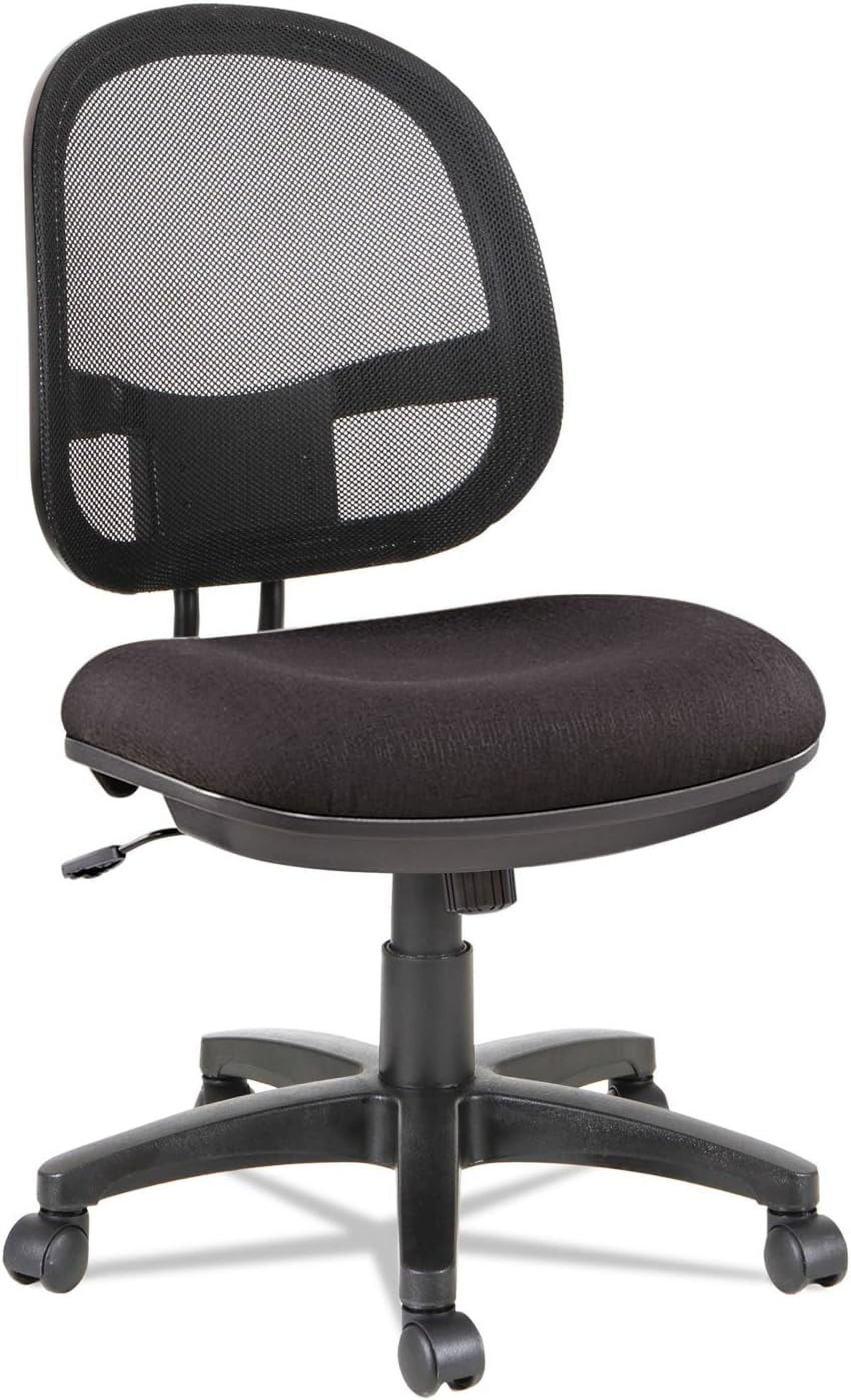 ErgoFlex Adjustable Mesh Task Chair with Waterfall Seat, Black