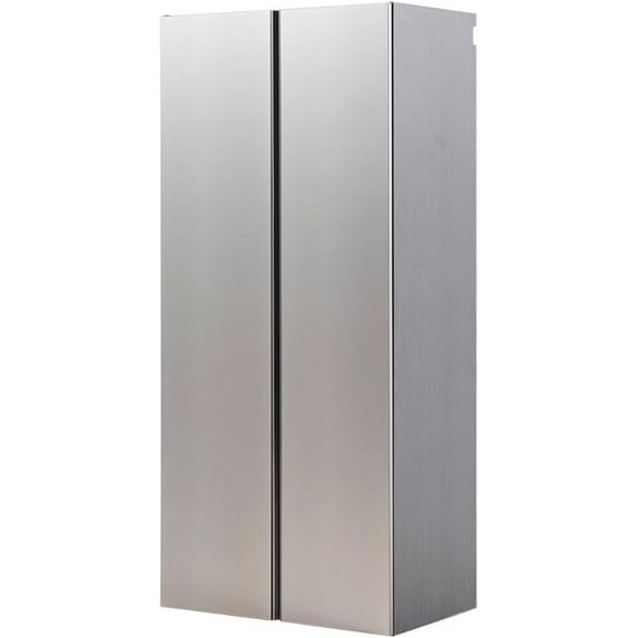 Series Wood Utility Storage Garage Cabinet in Metallic Gray