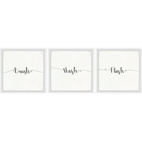 Series of Notes Triptych 12 in x 12 in Framed Painting Art Prints, by Marmont Hill