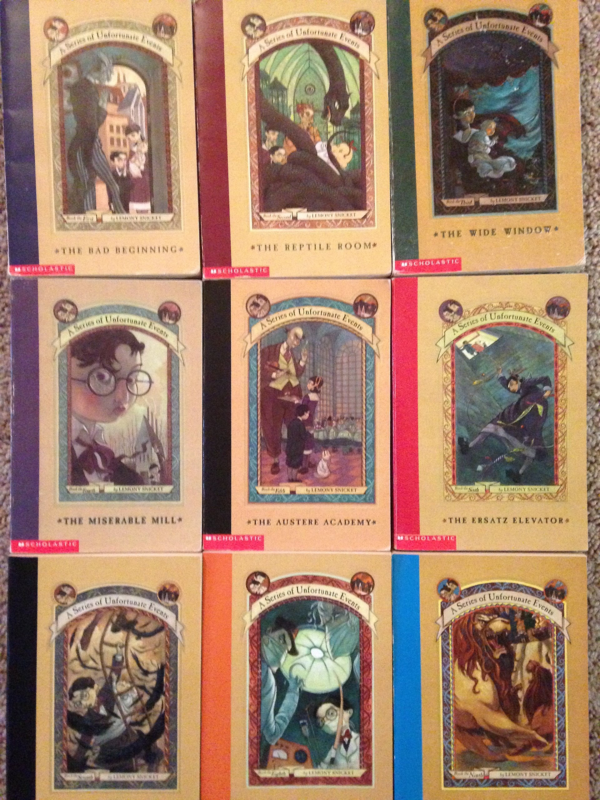 Series of Unfortunate Events Set books 19 (The Bad Beginning, The