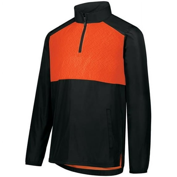 Seriesx Pullover, Black & Scarlet - Extra Large