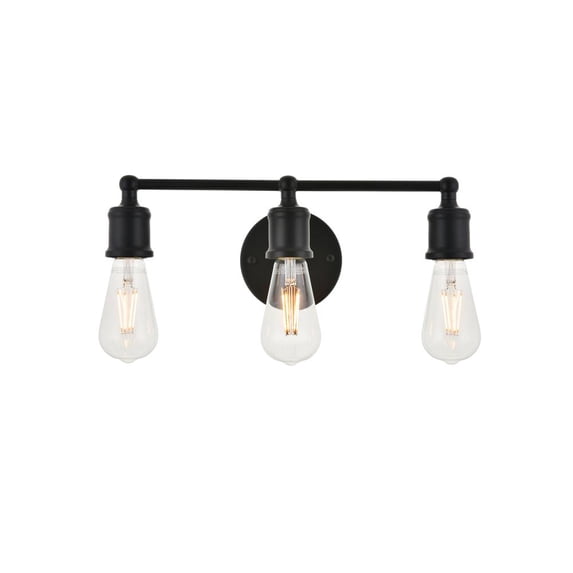 Serif 3 light black Wall Sconce